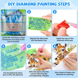 Bowetile Giraffe Hanging Diamond Art Painting Kits for Adults Beginners, 5D Sunflower Special Shape Diamond Art Kits, Crystal Rhinestones Diamond Gem Art Painting for Home Wall Decor, New Home Gifts Bowetile