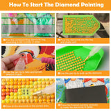 KEYIFA Horse Diamond Art Kits, 5D DIY Diamond Painting for Adults, Round Full Drill, Abstract Landscape Diamonds Dots Mosaic Painting, Crystal Gem Arts Craft for Home Wall Decor 12x12 in KEYIFA