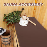 Tudomro Polyester Seat Cushion for Sauna Brown Seat Cushion for 2 Person Sauna Waterproof Sauna Mat 43 x 16 Inches Sauna Bench Accessories for Infrared Sauna Resting Spa Tudomro