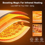 Far Infrared Sauna, Canadian Hemlock Wood Sauna Spa Room for Indoor,1062W 110V Low EMF Saunas with Control Panel and Integrated Speakers, Mini Home Sauna Room for One Person (Wood) OUTARFIE