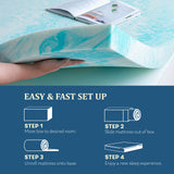 EGO Topper 2 Inch Twin Memory Foam Mattress Topper, Gel Foam Mattress Topper for Pressure Relief, Ventilated Design Bed Topper in a Box, CertiPUR-US Certified, 38"×75", Medium MLILY