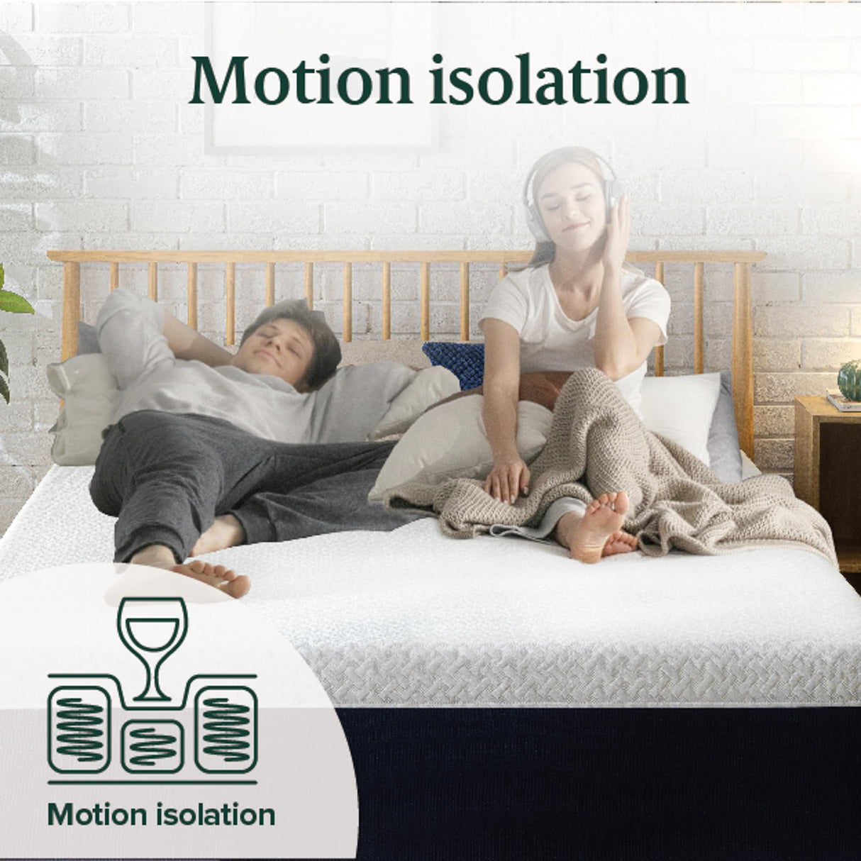 ZINUS 10 Inch Twin Cooling Comfort Hybrid Mattress [New Version], Fiberglass Free, Medium Firm Feel, Motion Isolation, Certified Safe Foams & Fabric ZINUS