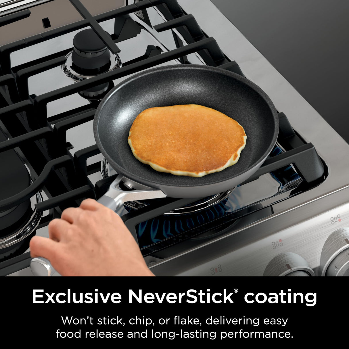 Ninja Pots and Pans Set Non Stick | Comfort Grip 10-Piece Cookware Set with NeverStick | Frying Pan, Sauce Pan With Lid, Stock Pot with Lid, Nonstick, Dishwasher Safe, Oven Safe to 400°F, CW69010 Ninja