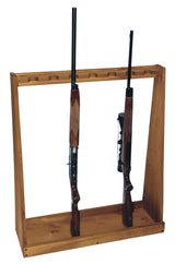 Evans Sports Seven-Gun Wooden Standing Floor Gun Display Rack Evans Sports