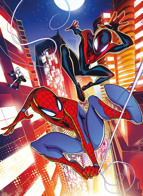 Buffalo Games - Marvel -Action: Spider-Man #1-100 Piece Jigsaw Puzzle for Families -Challenging Puzzle Perfect for Game Nights - Finished Size is 15.00 x 11.00 Buffalo Games