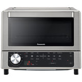 Panasonic FlashXpress Toaster Oven with Double Infrared Heating, 6 Auto Cook Options and Dial Temperature Control, 4-Slice Small Toaster Oven, 1300 Watts, PFAS-free - NB-G200P (Stainless Steel) Panasonic