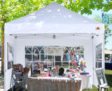 ABCCANOPY Outdoor Winter Gazebo 10x10, Premium Instant Pop Up Canopy Tent with Elegant Church Window,Snow and Rain Protection, Bonus Wheeled Bag,White ABCCANOPY