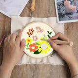 35Pcs Punch Needle Tool Embroidery Kit for Beginners - Adjustable Wooden Handle, Monks Cloth, Big Eye Needles for Adult Embroidery & Cross Stitching DIY Craft Decoration DIVINA VITAE