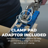 Kreg KPHJ320 Pocket-Hole Jig 320 - Small, Durable Jig for Tight Spaces - Create Perfect, Rock-Solid Joints - Easily Adjustable Drill Guides - For KREG