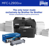 Brother MFC-L2900DW Wireless Compact Monochrome All-in-One Laser Printer with Duplex Copy & Scan, Fax, Black & White | Includes Refresh Subscription Trial(1), Amazon Dash Replenishment Ready Brother
