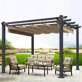 SCOCANOPY Beige Ripstop Replacement Cover Fit for Home Depot Hampton Bay Pergola # GFM00467F,GFM00469A SCOCANOPY