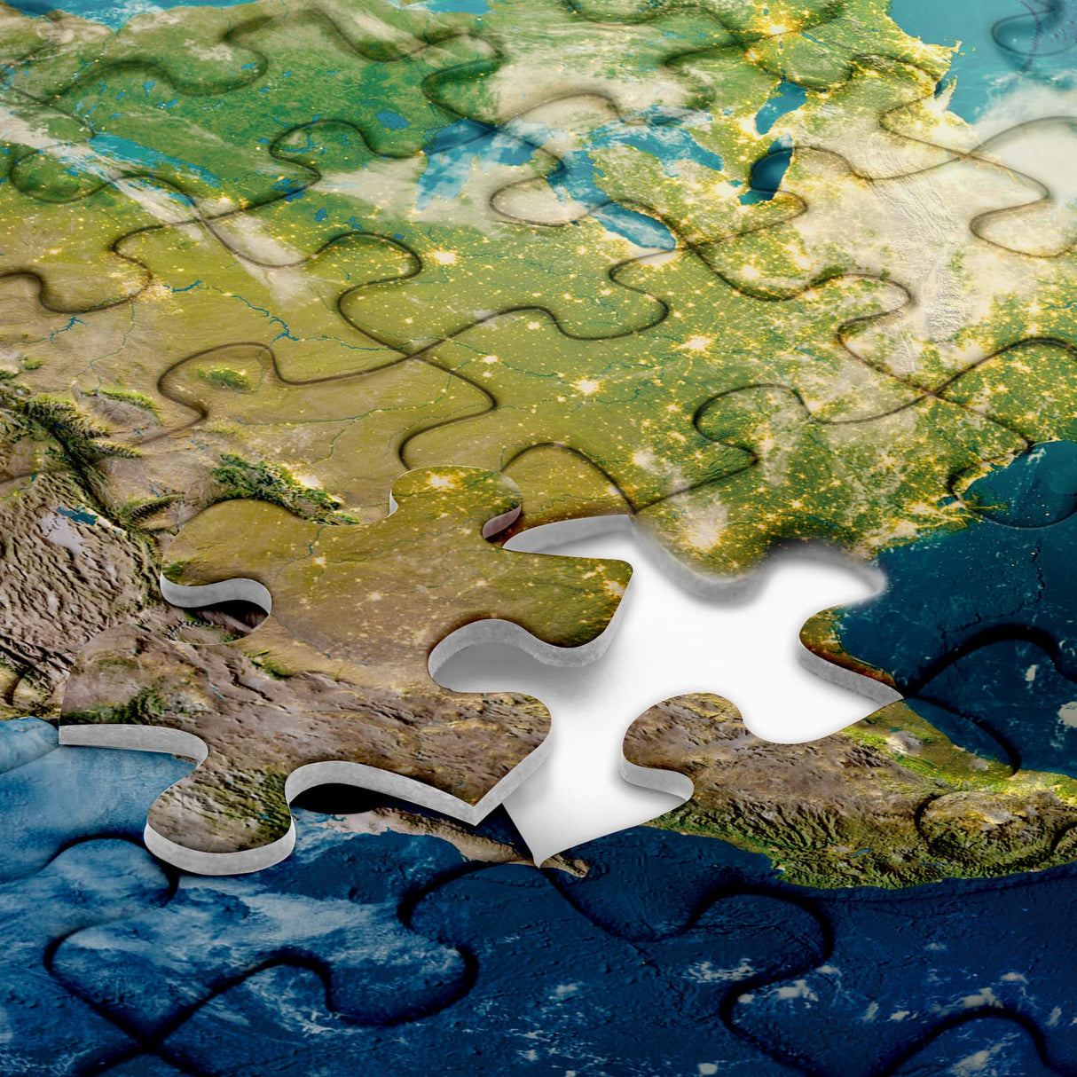 Space Earth Puzzles for Adults 1000 Pieces, Round Planet Solar System Puzzles, Hard Circle Galaxy Jigsaw Puzzles as Space Wall Decor PPuzzling