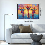 Funny Giraffe Puzzles for Adults 1000 Pieces Fantasy Ocean, Colorful Animal Art Jigsaw Puzzles, Summer Pretty Beautiful Puzzle IdeaBazar