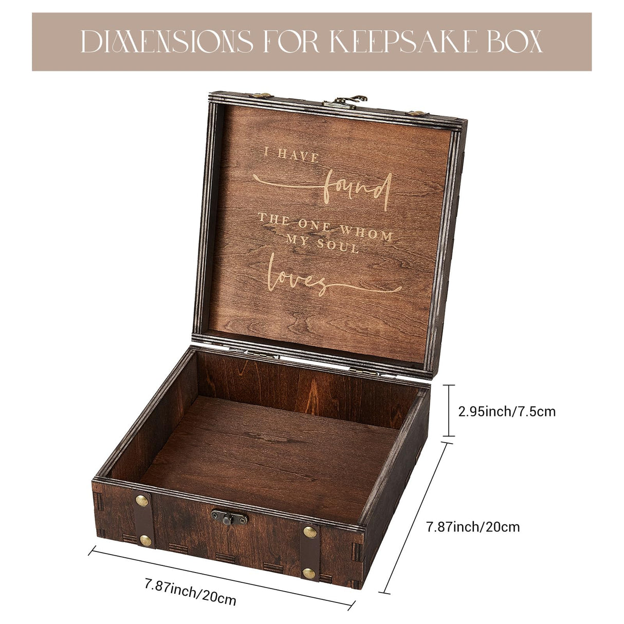 AW BRIDAL Wedding Keepsake Box with Lids Wood Memory Box Bridal Shower Gifts Wedding Engagement Gifts for Couples Mr Mrs Storage Gift Box AW BRIDAL