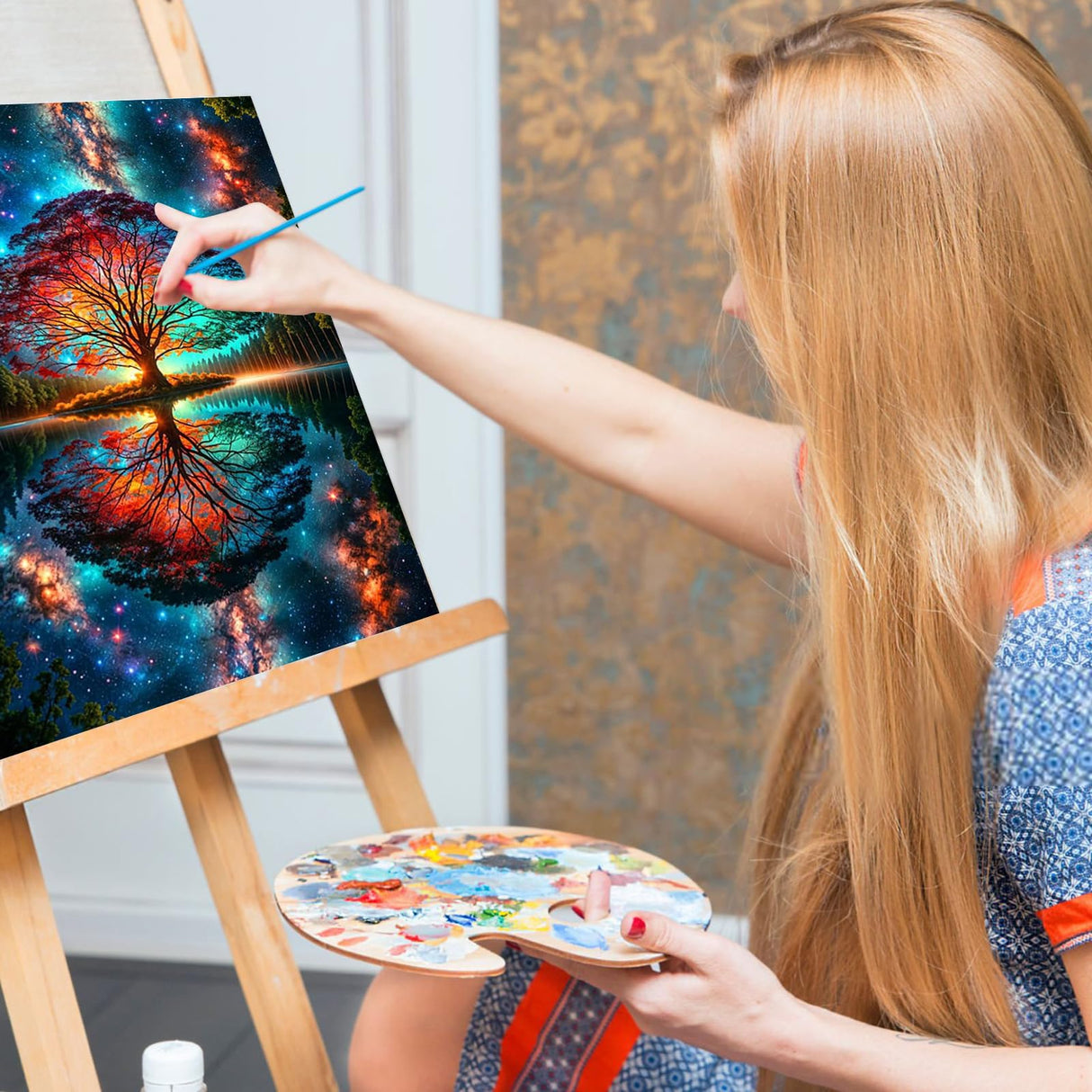 Paint by Numbers Kit for Adults - Tree of Life Acrylic Adult Paint by Number Kits on Canvas for Beginner, Tree of Life DIY Oil Painting by Numbers for Adults Kit, Perfect for Home Decor Gift 16"x20" Offito