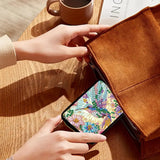 Anti-demagnetization Credit Card Holder, 5D DIY Diamond Art Painting Zipper Credit Cards Wallet for Women Accordion Card Cases Holder KeyChain Wallet-2PCS WoodArtSupply