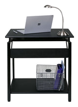 OneSpace Stanton Desk with Pullout Keyboard Tray Computer, Black OneSpace