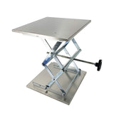 TEXALAN(R) Lab Jack Stainless Steel Lift Table Scissor Jack 12"x12"x18" Max Load 55 lbs/25kg TEXALAN