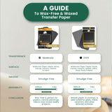 MyArtscape Graphite Transfer Paper, 20 Black Sheets - Wax Free - Erasable - Smudge-Free - Ideal for Drawing, Tracing and Watercolor Transfer - Premium Arts and Crafts Supplies MyArtscape