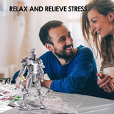 Piececool 3D Metal Puzzles for Adults DIY Mecha Model Kits Building Blocks, Black Knight 3D Figure Model kit Brain Teaser Puzzle Fidget Toys Hobbies for Men, Great Birthday Gifts -125 Pcs Piececool