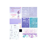 Hands Craft Lilac Hello Kitty and Friends Kuromi 3D Wooden Puzzle Kit | DIY Flower Model | Arts & Crafts for Adults & Kids | Creative Hobby Kits | Kuromi Character | Wood Building Set | Fun Gift Hands Craft