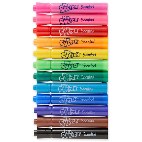 Mr. Sketch Scented Markers Chisel Tip Marker Assorted Colors 12 Count Mr. Sketch
