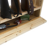 Rush Creek Creations unisex adult Rustic Pine Standing Indoor 6 Rifle Shotgun Storage Rack, Rustic Pine, 34 L x 9.5 W 42 H US Rush Creek Creations