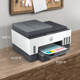 HP Smart -Tank 7301 Wireless All-in-One Cartridge-free Ink Printer, up to 2 years of ink included, mobile print, scan, copy, automatic document feeder (28B70A), Gray HP