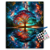 Paint by Numbers Kit for Adults - Tree of Life Acrylic Adult Paint by Number Kits on Canvas for Beginner, Tree of Life DIY Oil Painting by Numbers for Adults Kit, Perfect for Home Decor Gift 16"x20" Offito