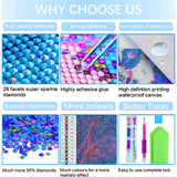 Christmas Diamond Art Kits for Adults-Winter Landscape 5D Diamond Painting Kits for Adults Beginners,DIY Full Drill Diamonds Painting Christmas Gem Art Kits for Gift and Home Decoration(14x14 inch) Arttoplus