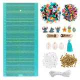 Fashion Angels Disney Stitch DIY Bracelet Making Kit, Includes 1,000+ Shell Beads, Tassels, & More, Lilo & Stitch Collectable Jewelry for Kids, Teen Girls & Boys Fashion Angels