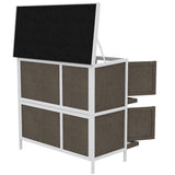 PawHut Wooden Bunny Rabbit Hutch, Small Animal Habitat with Ramp, Removable Tray & Weatherproof Roof, Indoor/Outdoor, Brown PawHut