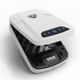 RPNB Gun Safe, Biometric Gun Safe for Handgun, Pistol Safe for Nightstand with Biometric Fingerprint, Digital Backlit Touchpad,White RPNB