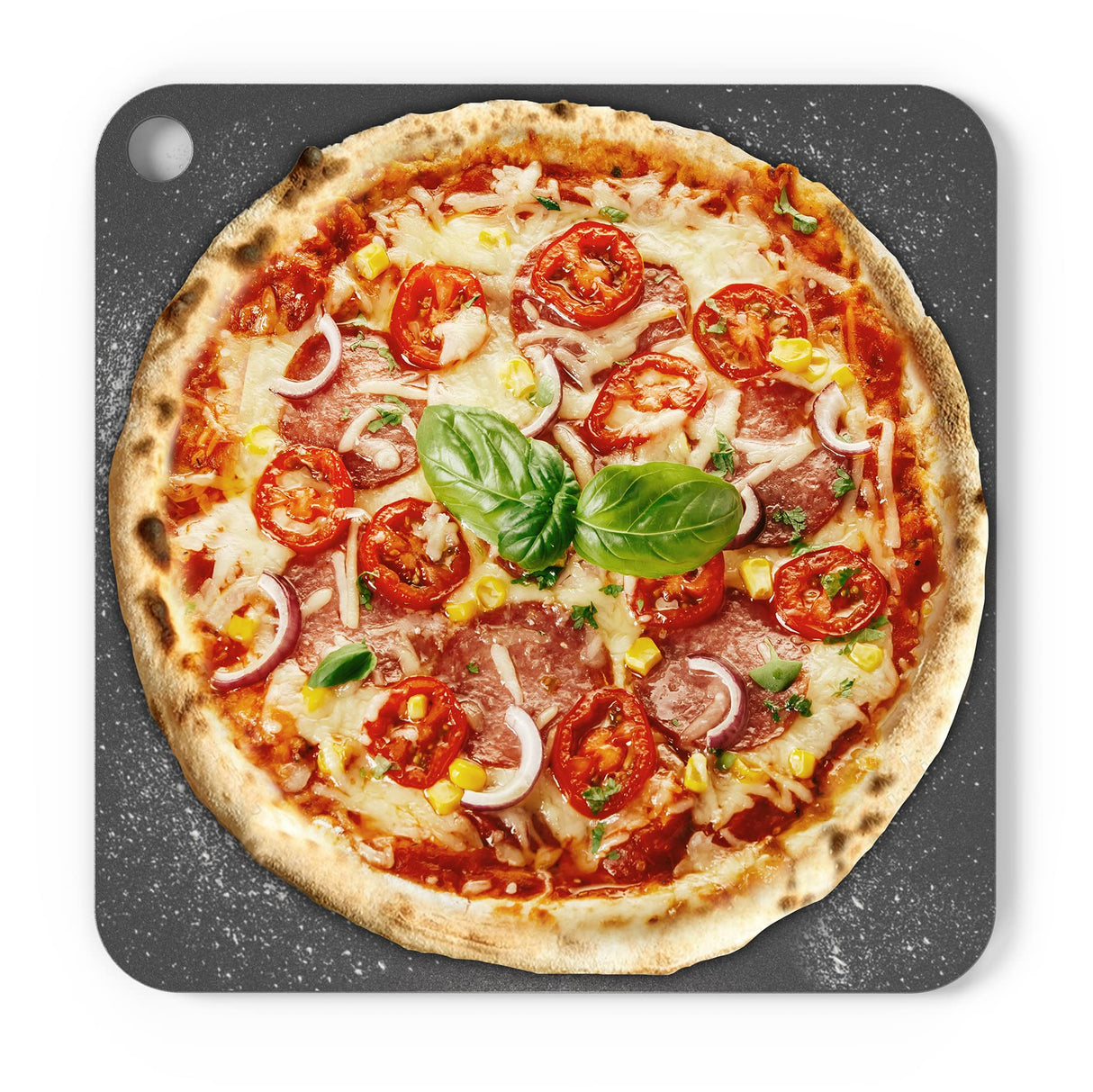 Chef Pomodoro Pizza Steel for Oven, 13.25 x .25 Thick, Pizza Baking Steel for Oven, Steel Pizza Stone for Grill and Oven, Original Baking Steel for Bread, Artisan Steel, Oven Steel (13-Inch) Chef Pomodoro