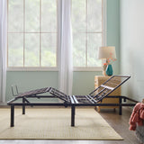 Linenspa Adjustable Bed Frame - Independent Head and Foot Incline - Powerful Quiet Motor - Easy Tool Free Assembly - Lounging - Watch TV - Working - Reading - Ergonomic - Electric Bed Base - Full Size Linenspa