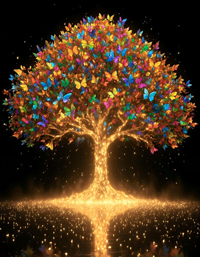 Yeadiffy Diamond Art Painting Kits for Adults Diamond Art Kits for Adults Beginners,5D Translucent Gems Diamond Painting,DIY Full Drill Diamond Gem Art and Crafts 12x16inch (Tree)