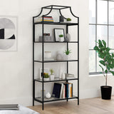 Sauder Harvey Park Bookcase/Book Shelf, Black Sauder
