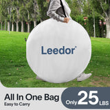 LEEDOR Pop Up Screen House, 12-15 Person Outdoor Screen Tent，Camping Screen Room with Carry Bag, Screen Gazebo with Mosquito Netting, Instant UV Resistant Sun Shelter for Garden Patio Backyard 15'x15' LEEDOR