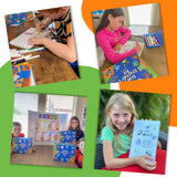 Story Crafters - Book Making Kit for Kids - with Custom Printed Hardcover Storybook - Write Draw a Storybook - Gift for Creative Kids - Novel Writing Starter - Book Maker Drawing Kit - Boys Girls Art Makealaxy