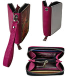 Sublimation Small Coin purse Women's Wallet Leather Coin credit Card holder Diy Craft (Pink) WoodArtSupply