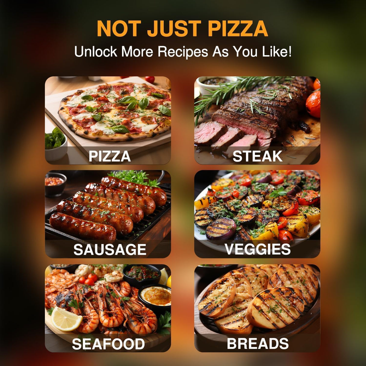 12” Portable Wood Fired Pizza Oven - Stainless Steel Pellet Pizza Stove for Outdoor Cooking, Backyard & Camping PolarcoForgeco