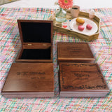 Personalized Memory Box, Custom Memento Box, Gift for Husband Wife, Wedding Day Memory Box, Engraved Keepsake Box for Couples, Memorial Gift, Hand Made Birthday Keepsake Box, Monogrammed Jewelry Box Generic