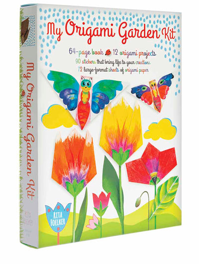 My Origami Garden Kit: 64 -Page Book/12 Origami Projects/ 90 Stickers/72 Large-Format Sheets of Origami Paper (Dover Crafts: Origami & Papercrafts)