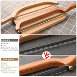 Uprichya Sourdough Bread Knife Slicer for Even Slicing, Bow Bread Knife for Sourdough, Bread Saw for Homemade Bread Sourdough, Wooden Bread Bowl Knofe Sourdough Bread Cutter Uprichya