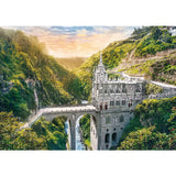 Trefl Las Lajas Sanctuary, Colombia 1000 Piece Jigsaw Puzzle Red 27"x19" Print, DIY Puzzle, Creative Fun, Classic Puzzle for Adults and Children from 12 Years Old Trefl