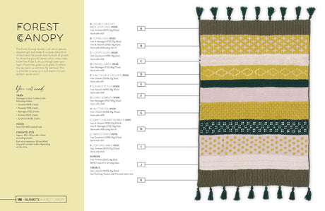 Mix and Match Modern Crochet Blankets: 100 patterned and textured stripes for 1000s of unique throws WoodArtSupply