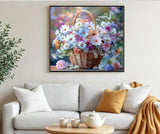 BYGFHLYW 5D Diamond Painting Kits for Adults, Daisy Flower Diamond Art Kits for Adults Beginner, DIY Full Drill Diamond Dot Gem Painting for Home Wall Decor 13.7x13.7inch BYGFHLYW