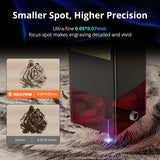 Mecpow X3 Laser Engraver, 5W(5000mW output) Laser Cutter, 60W Laser Engraving Cutting Machine, Laser Engraver for Wood and Metal w/Emergency Stop, Flame & Gyro Detection, 16.0 x 15.7" Mecpow