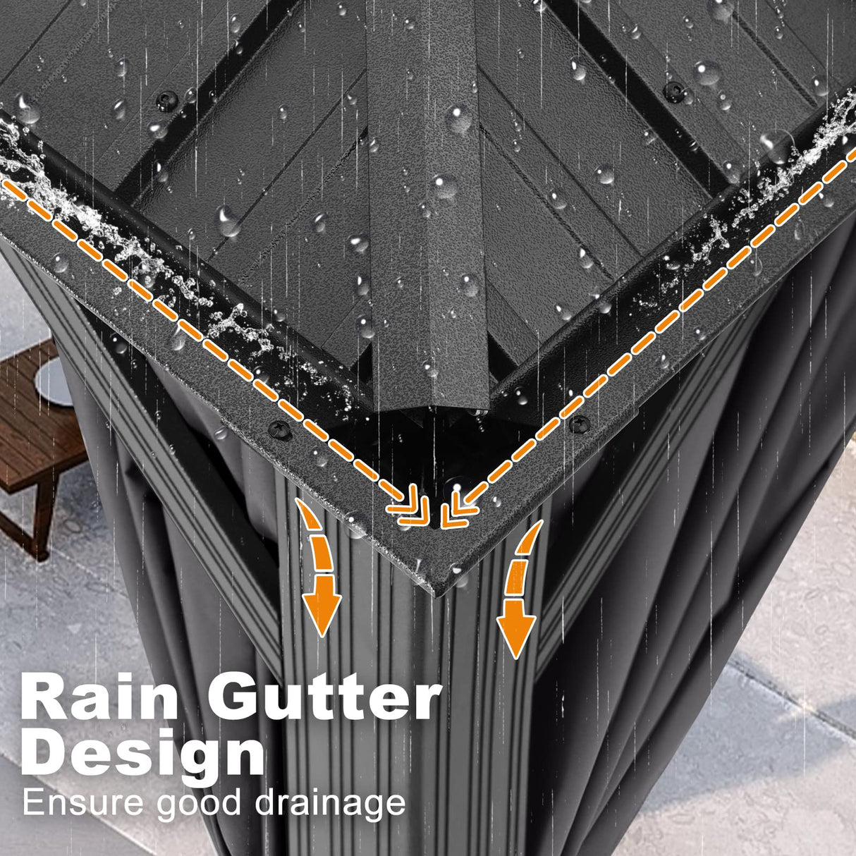 ABCCANOPY 12x20 Hardtop Gazebo - Outdoor Metal Gazebo with Galvanized Steel Roof, Permanent Aluminum Pavilion with Netting and Curtain for Patio, Lawn, Garden (Double Roof, Gray) ABCCANOPY