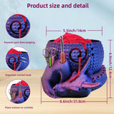 ZRINION Fantasy Dragon and Egg Large Yarn Bowl for Crocheting, Knitting, Perfect Gifts, 8.66" x 7.09" x 4.92" ZRINION